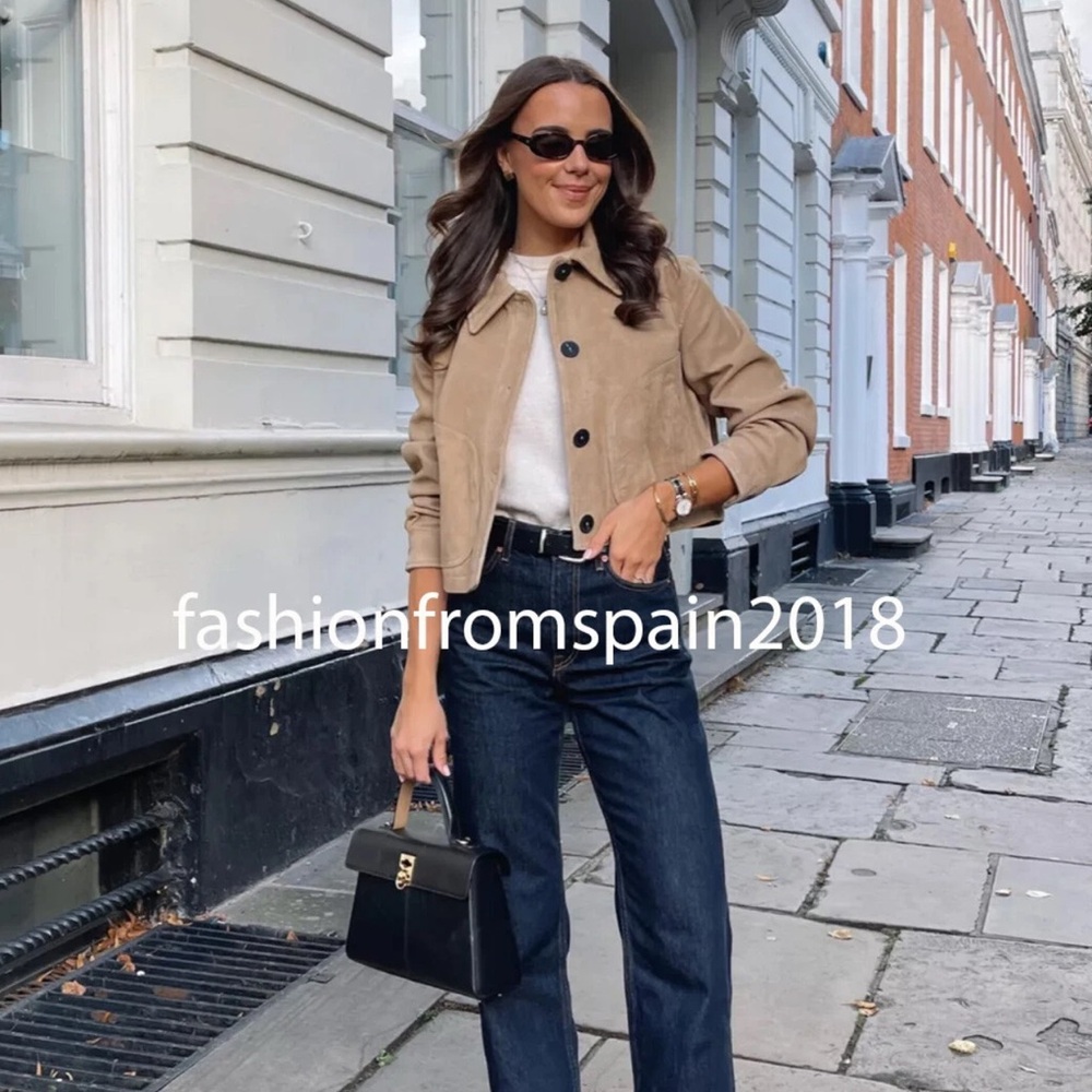 Tan Women's Jacket - Picture 2 of 4